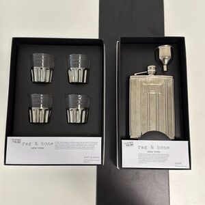 Rag & Bone x Neiman Marcus x Target Collaboration Shot Glass and Flask Sets